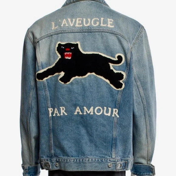 Gucci | Jackets & Coats | Gucci Laveugle Par Amour Denim Jacket